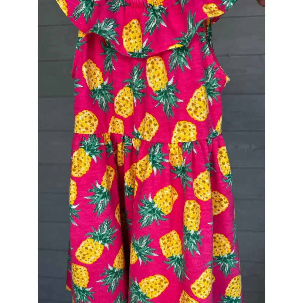 Old Navy  Baby Girl Onesies/Dress Bundle Size 18-24 Months Pineapple 3 Piece Set